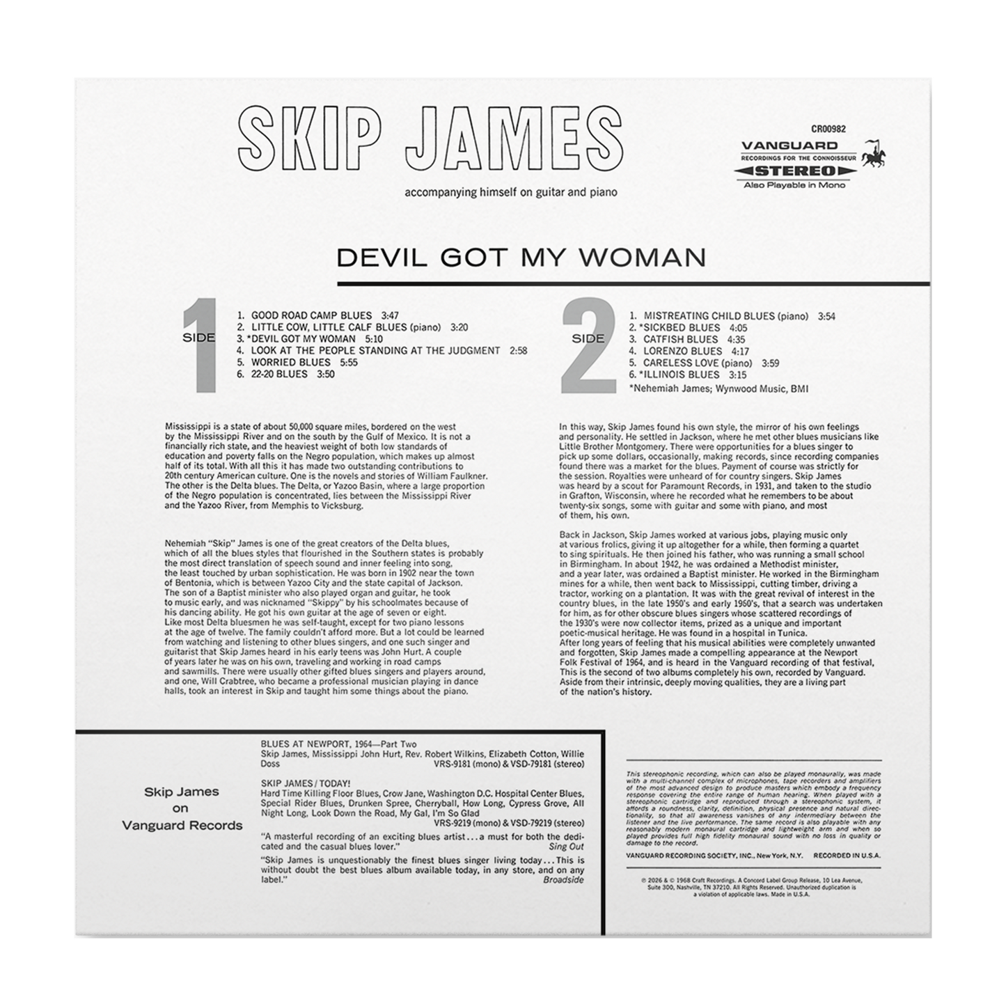 Devil Got My Woman (Bluesville Series) (180G LP) Vinyl Record