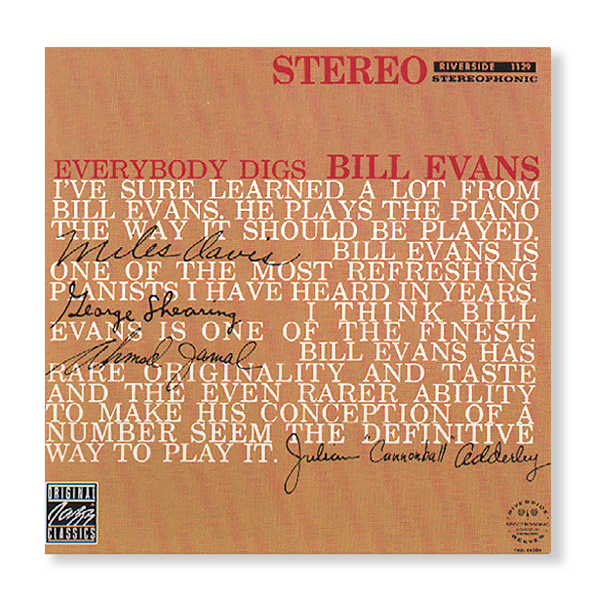 Everybody Digs Bill Evans (LP) Vinyl Record