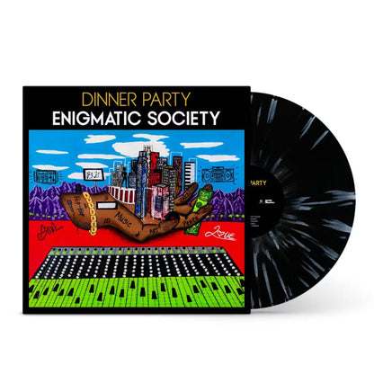 Dinner Party - Enigmatic Society (Black W/ White Splatter) [Explicit Content] Vinyl Record