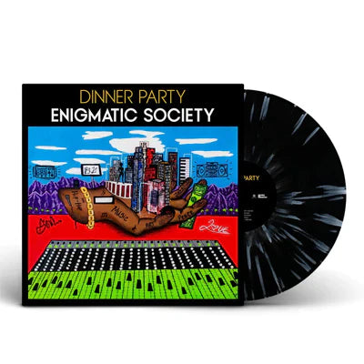 Dinner Party - Enigmatic Society [Black/White Splatter] Vinyl Record