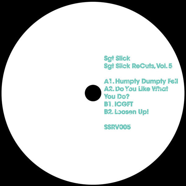 Sgt Slick ReCuts Vol. 5   Generic Vinyl Record