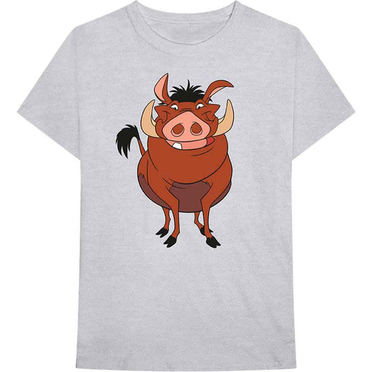 Disney The Lion King Pumbaa Pose T Shirt Grey Officially Licensed