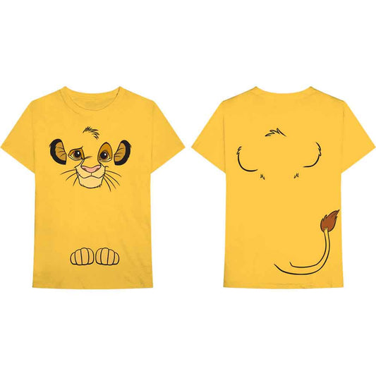 Disney The Lion King Simba T Shirt Yellow Officially Licensed