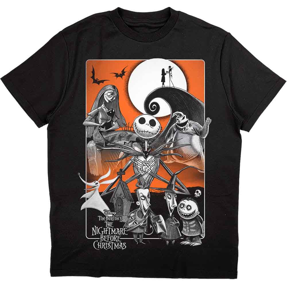 Disney The Nightmare Before Christmas Orange Moon [T-Shirt] Officially Licensed