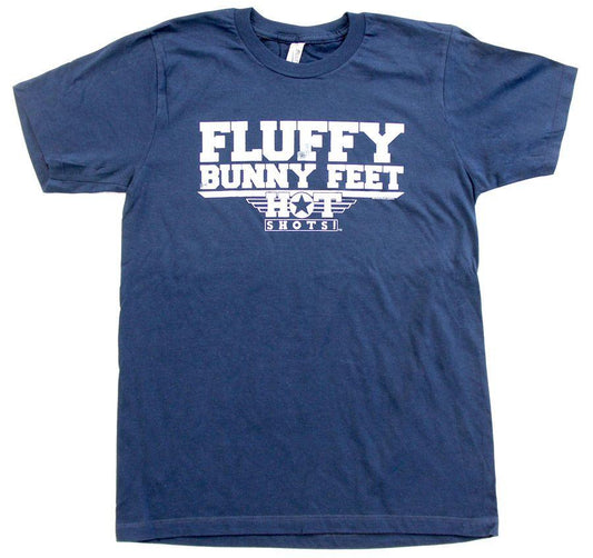 Distressed Hot Shots Movie Fluffy Bunny Feet Topper Quote T-shirt