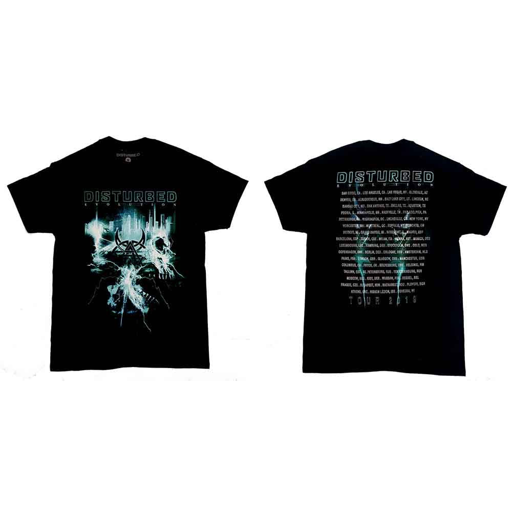 Disturbed Apocalypse Date back Mens T Shirt Officially Licensed