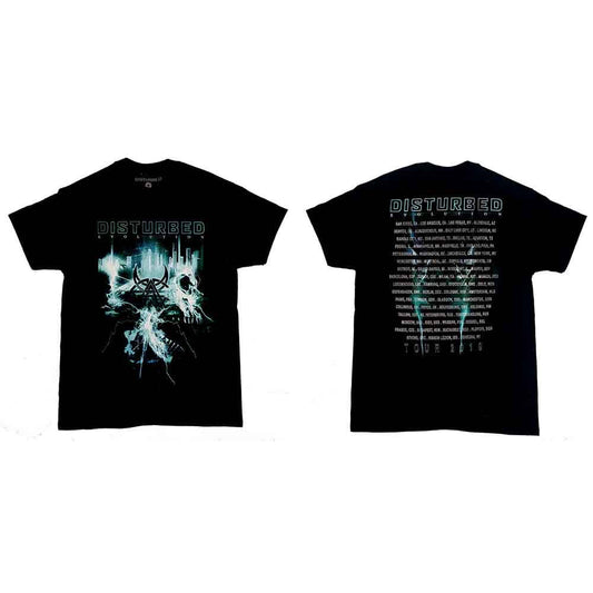 Disturbed Apocalypse Date back Mens T Shirt Officially Licensed