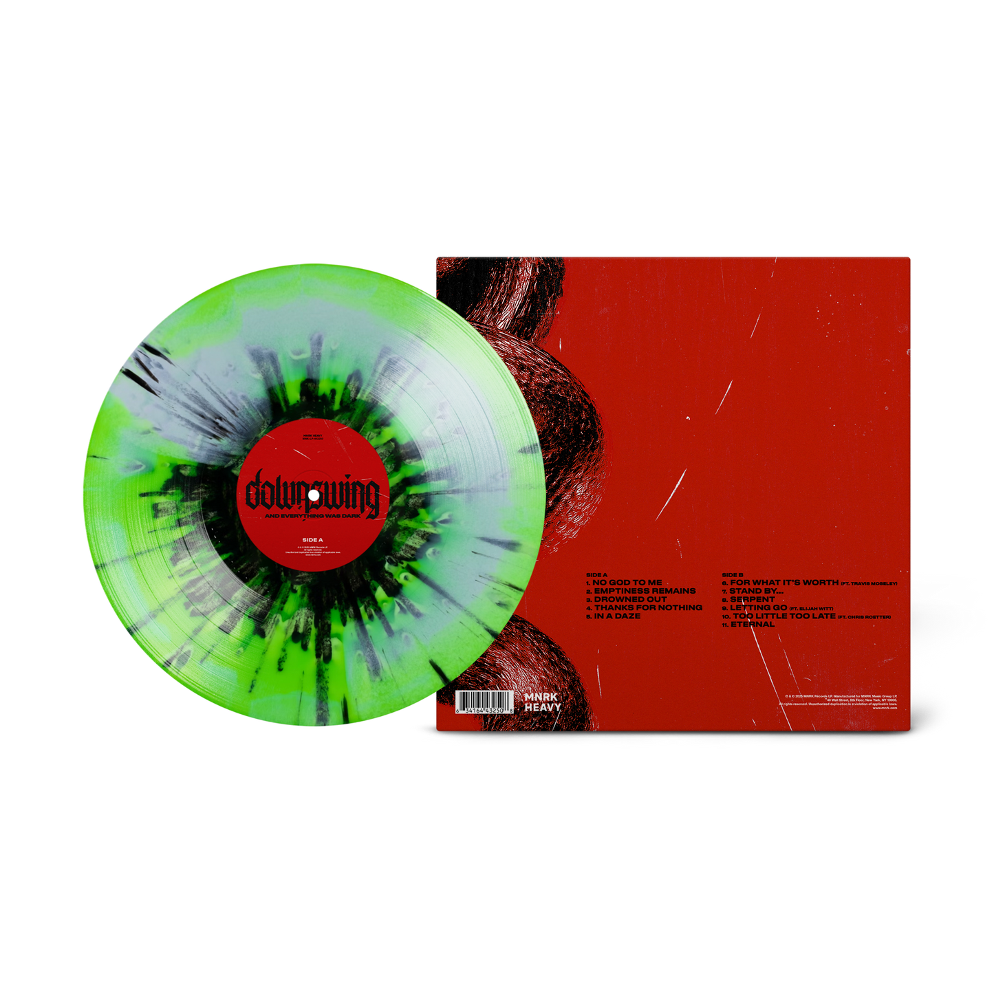 Downswing - And Everything Was Dark (Green/Black Splatter) Vinyl Record