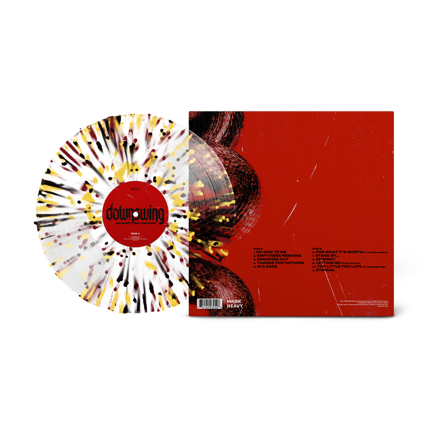 Downswing - And Everything Was Dark 3 Color Splatter Vinyl Record