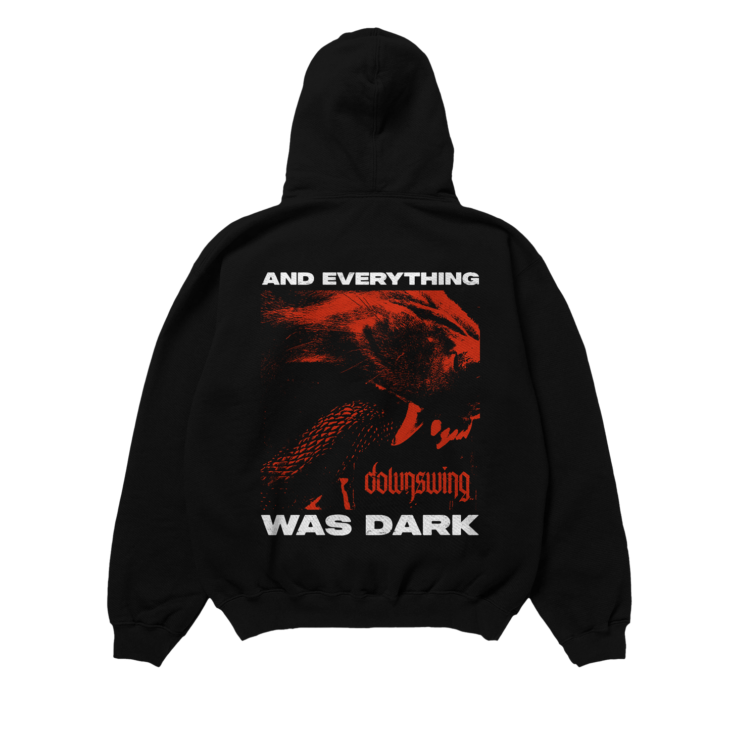Downswing - Everything Was Dark Mens Hoodie Black Officially Licensed