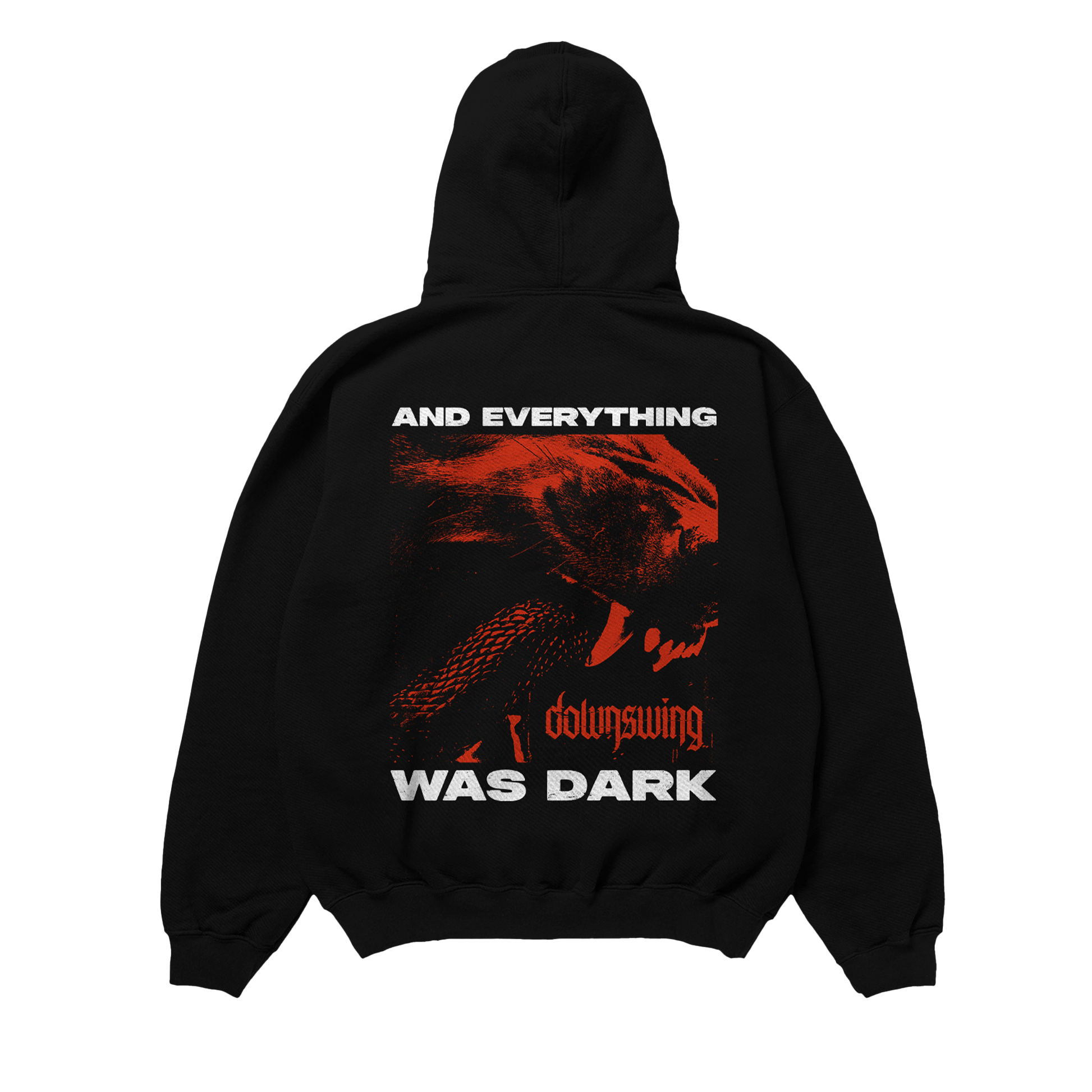 Downswing - Everything Was Dark Mens Hoodie Black Officially Licensed