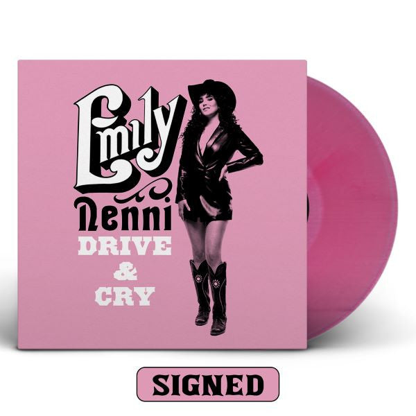 Emily Denni - Drive & Cry [IEX Pink Autographed] Vinyl Record