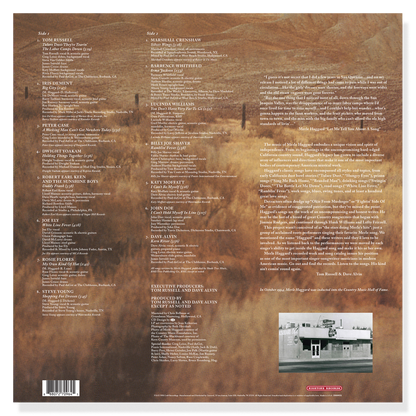 Tulare Dust: A Songwriters’ Tribute to Merle Haggard (LP) Vinyl Record