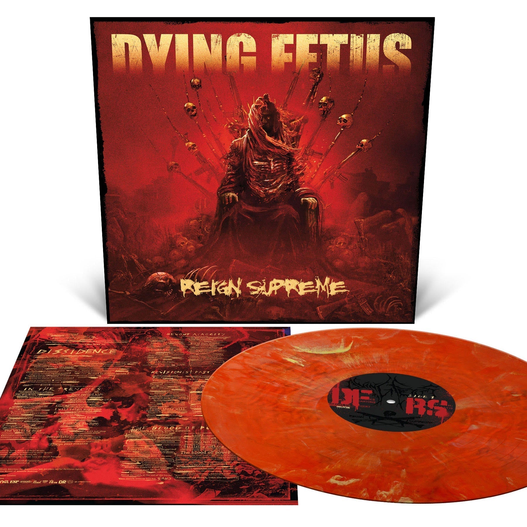 Dying Fetus - Reign Supreme [Ruby Shimmer Vinyl] [Vinyl] Vinyl Record