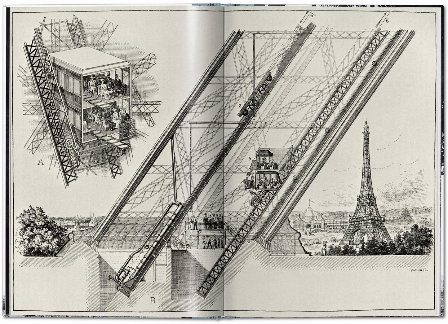 The Eiffel Tower (German, French, English, Italian) Book
