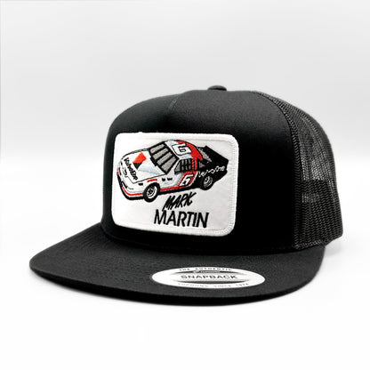 Mark Martin Nascar Racing Snapback Trucker Hat Black