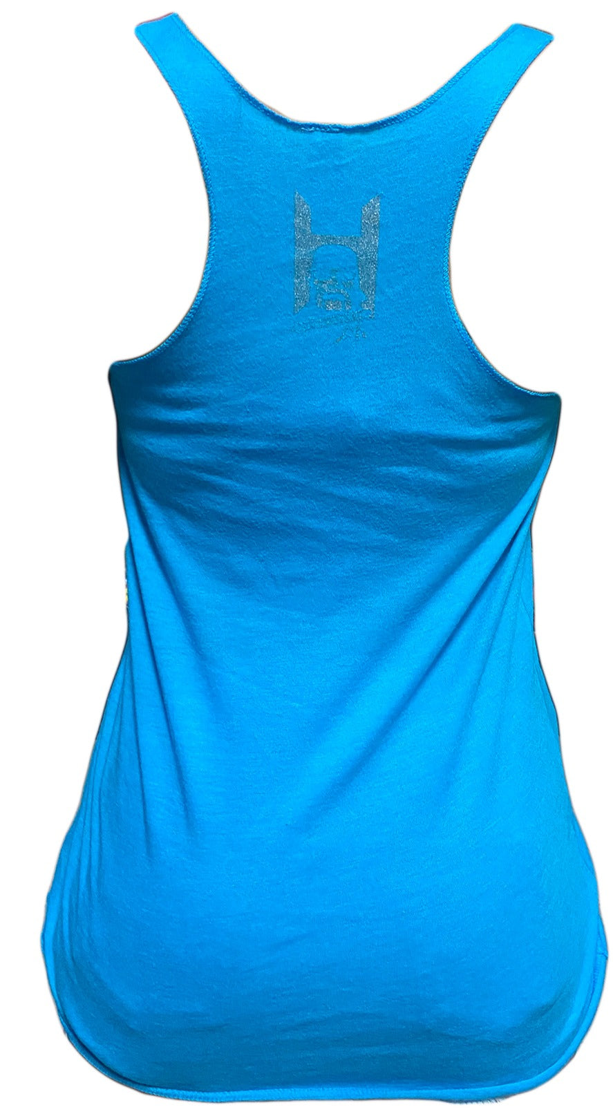 Womens Blue Hulkamania Outline Tank Top
