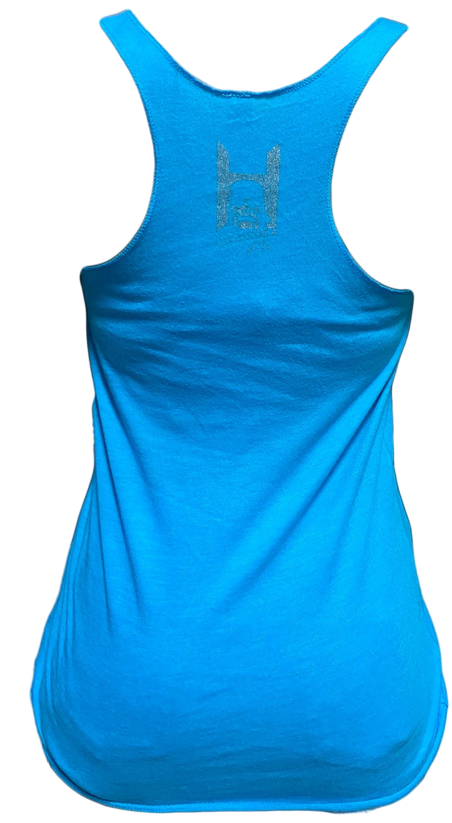Womens Blue Hulkamania Outline Tank Top
