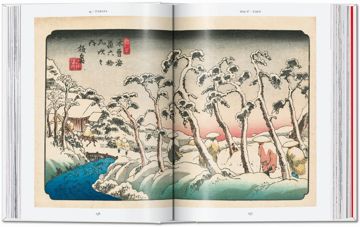 Hiroshige & Eisen. The Sixty-Nine Stations along the Kisokaido. 40th Ed. (German, French, English) Book