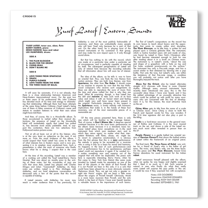 Eastern Sounds (Original Jazz Classics Series) (180g LP) Vinyl Record