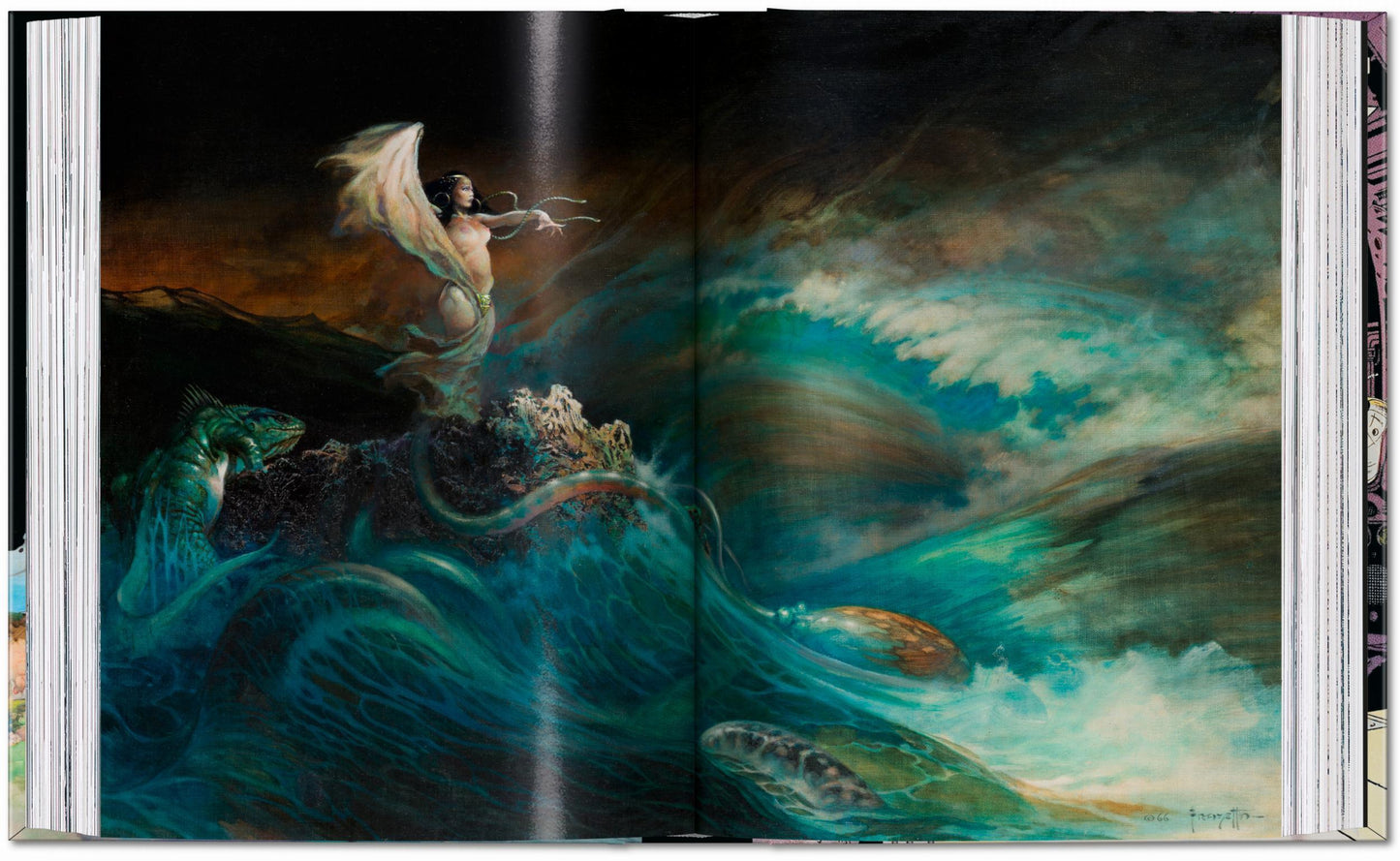 The Fantastic Worlds of Frank Frazetta. 45th Ed. (German, French, English) Book
