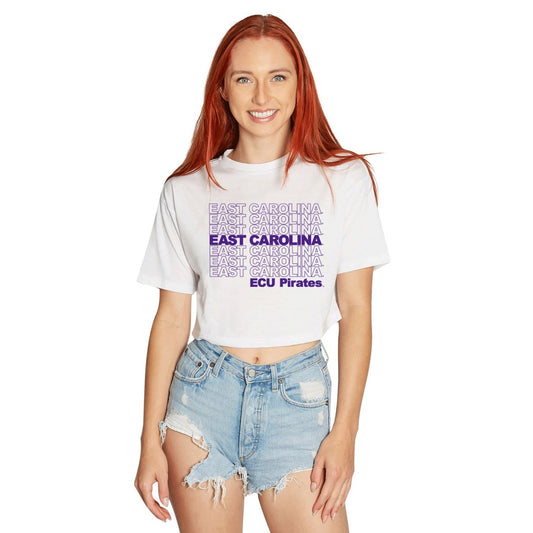 ECU Pirates Repeat Womens Tee Shirt Officially Licensed
