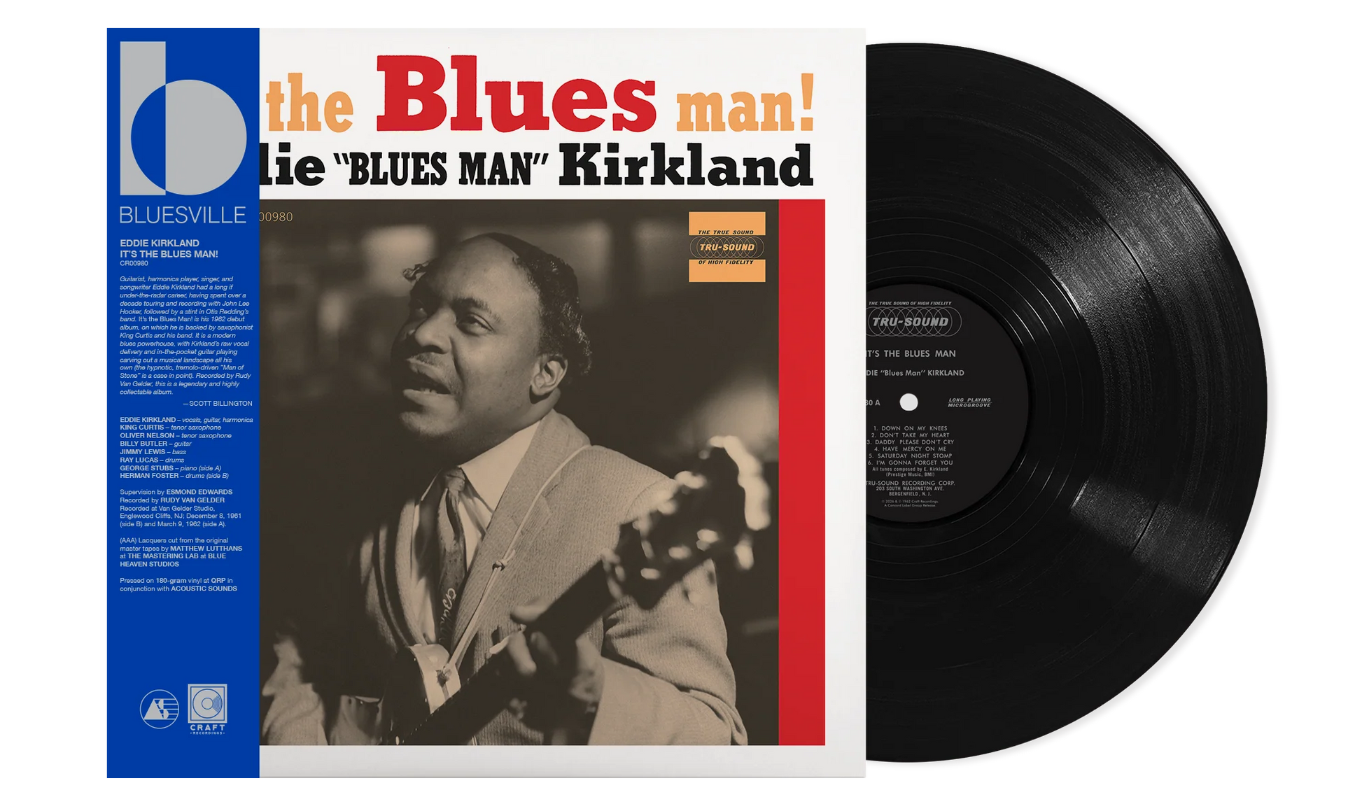 Eddie Kirkland - It's The Blues Man! (Bluesville Acoustic Sounds Series) [180G LP] [Vinyl] Vinyl Record