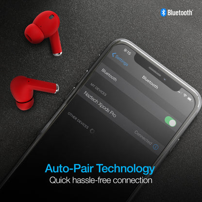 Naztech Xpods PRO TWS with Wireless Charging Case