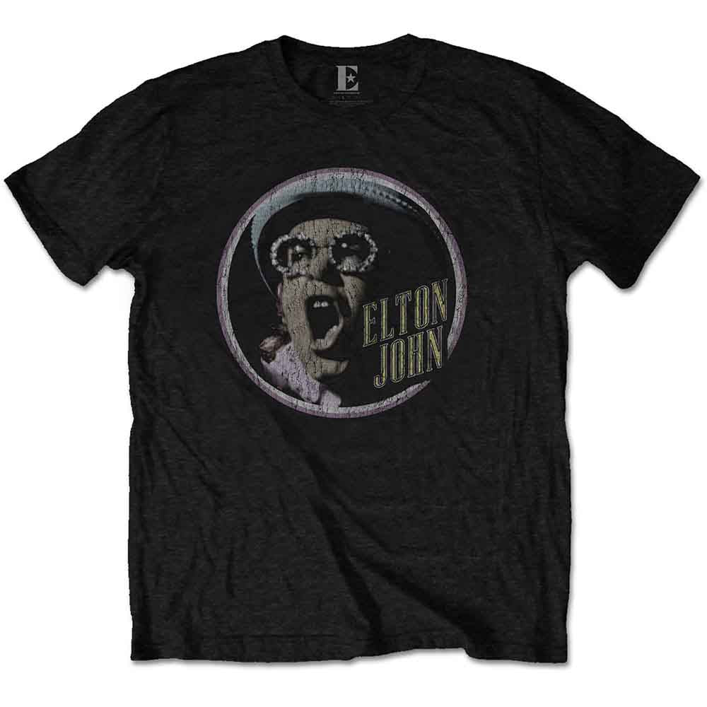 Elton John Circle [T-Shirt] Officially Licensed