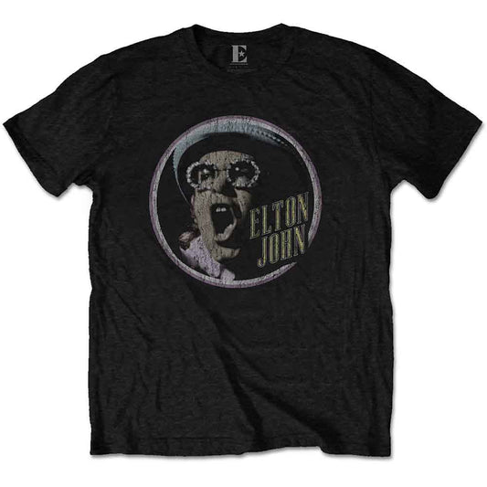 Elton John Circle [T-Shirt] Officially Licensed