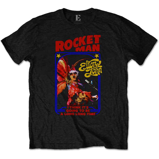Elton John Rocketman Feather Suit Mens T Shirt Officially Licensed