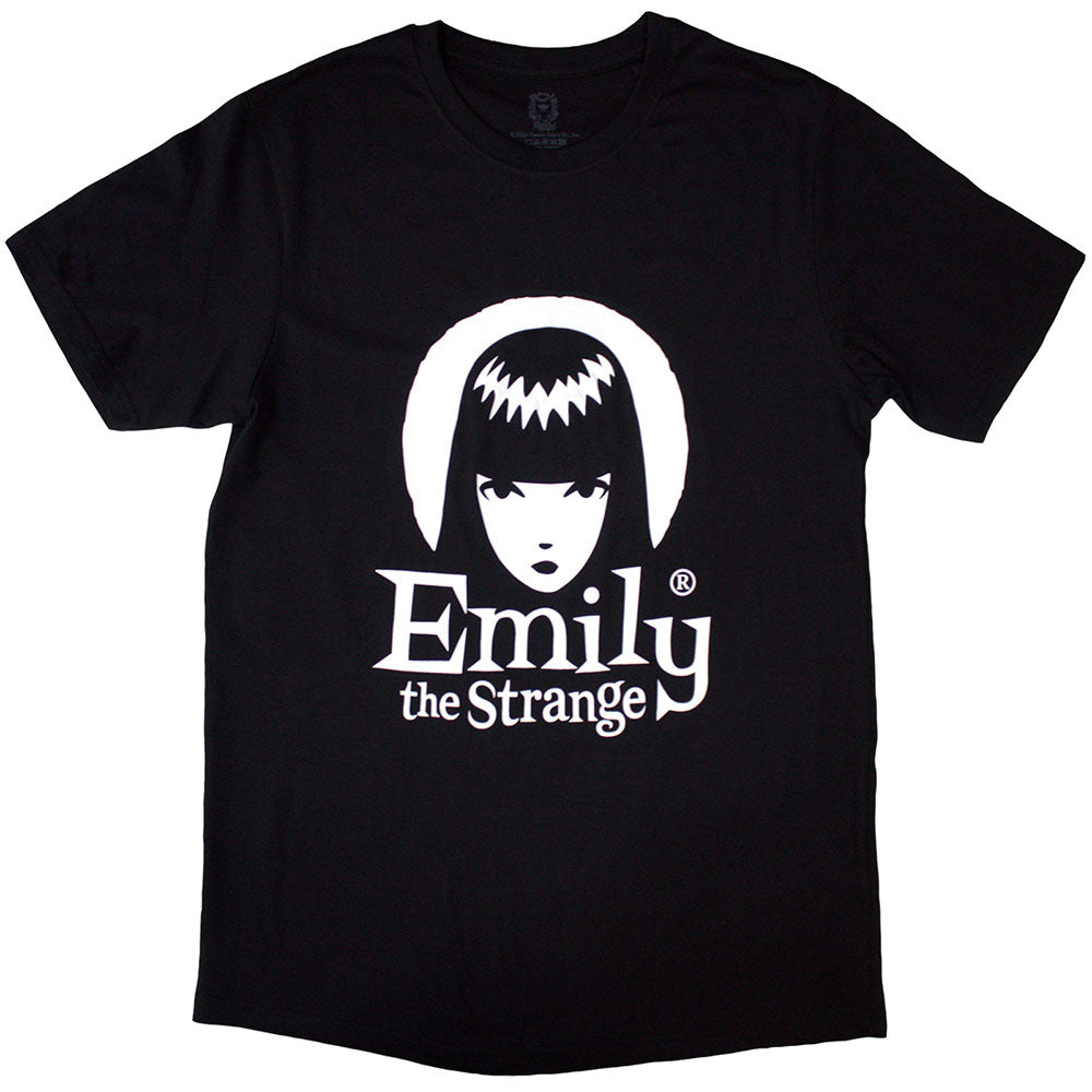 Emily The Strange Halo Logo Mens T Shirt Officially Licensed