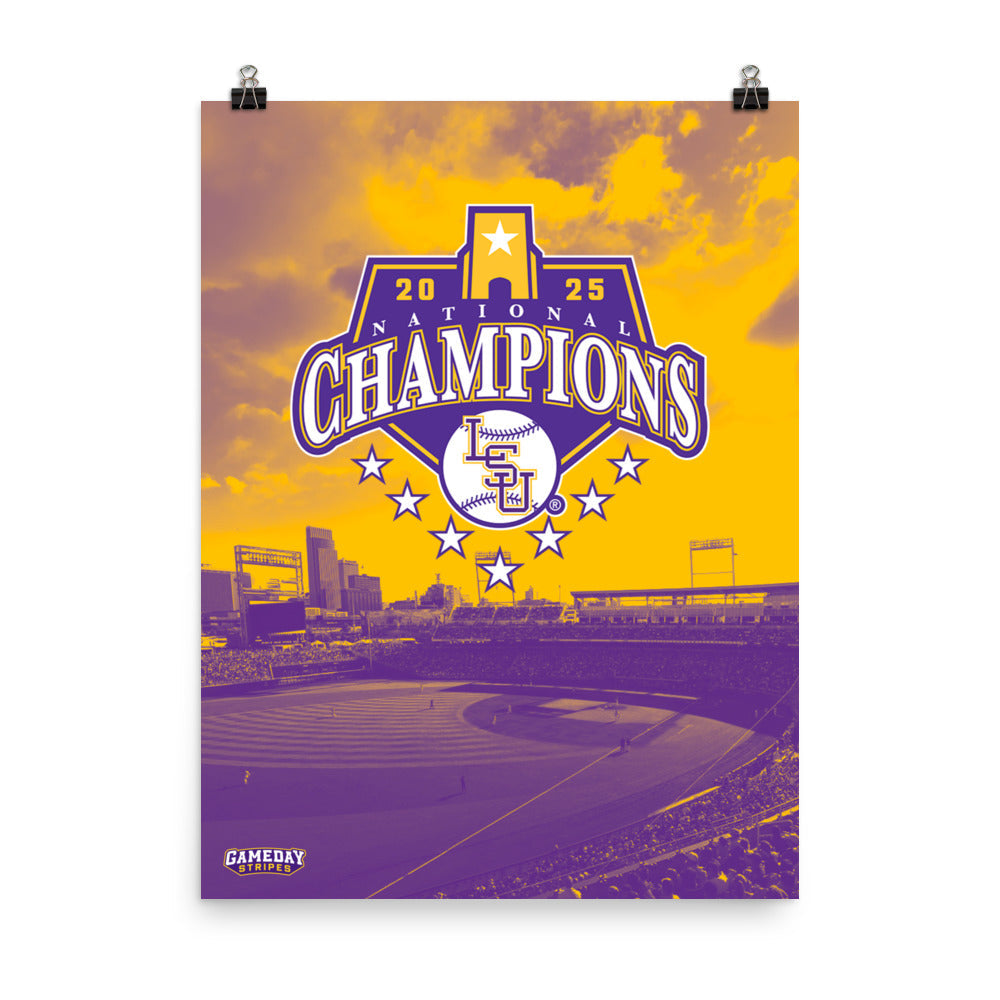 LSU Baseball National Champions Poster