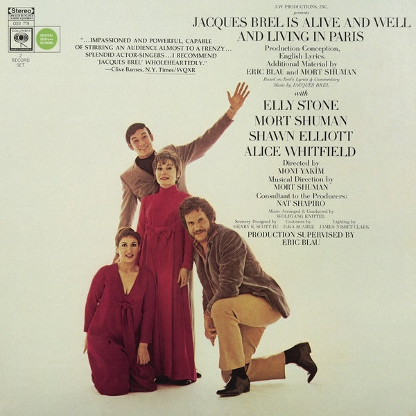 Jacques Brel Is Alive And Well And Living In Paris Vinyl Record