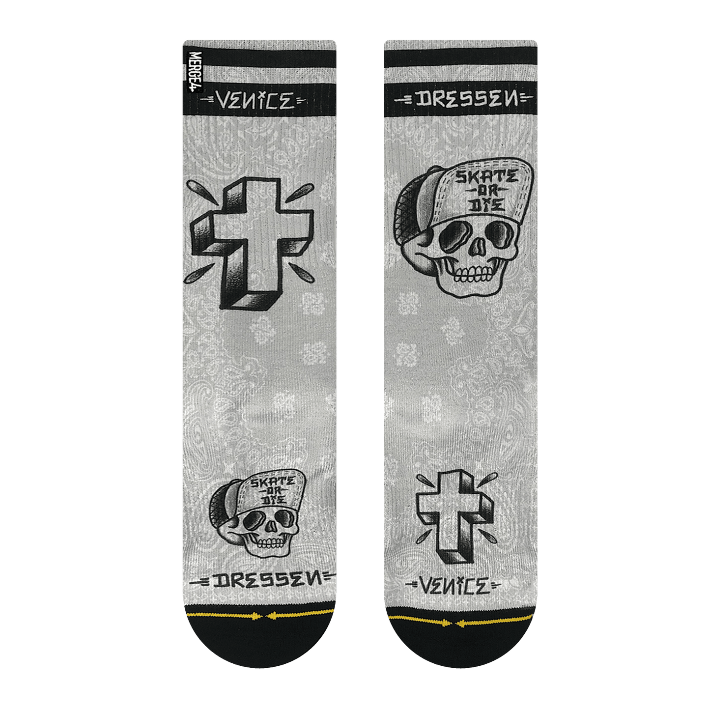 MERGE4 X Eric Dressen Adult Mid Length Socks