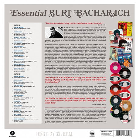 Burt Bacharach - Essential Burt Bacharach: Celebrating 95 Years Of Burt Bacharach Vinyl Record