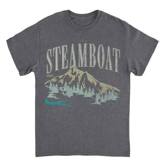 Ski Steamboat Dark Heather T-Shirt Officially Licensed