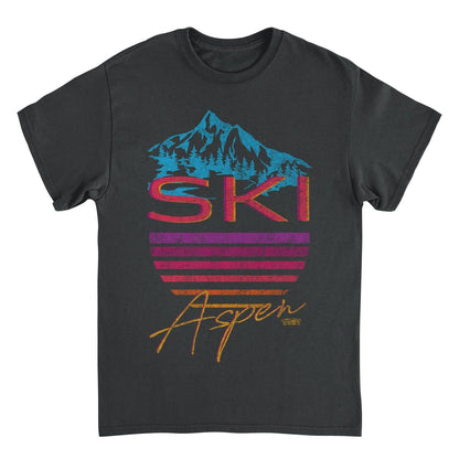 Ski Aspen Black T-Shirt Officially Licensed