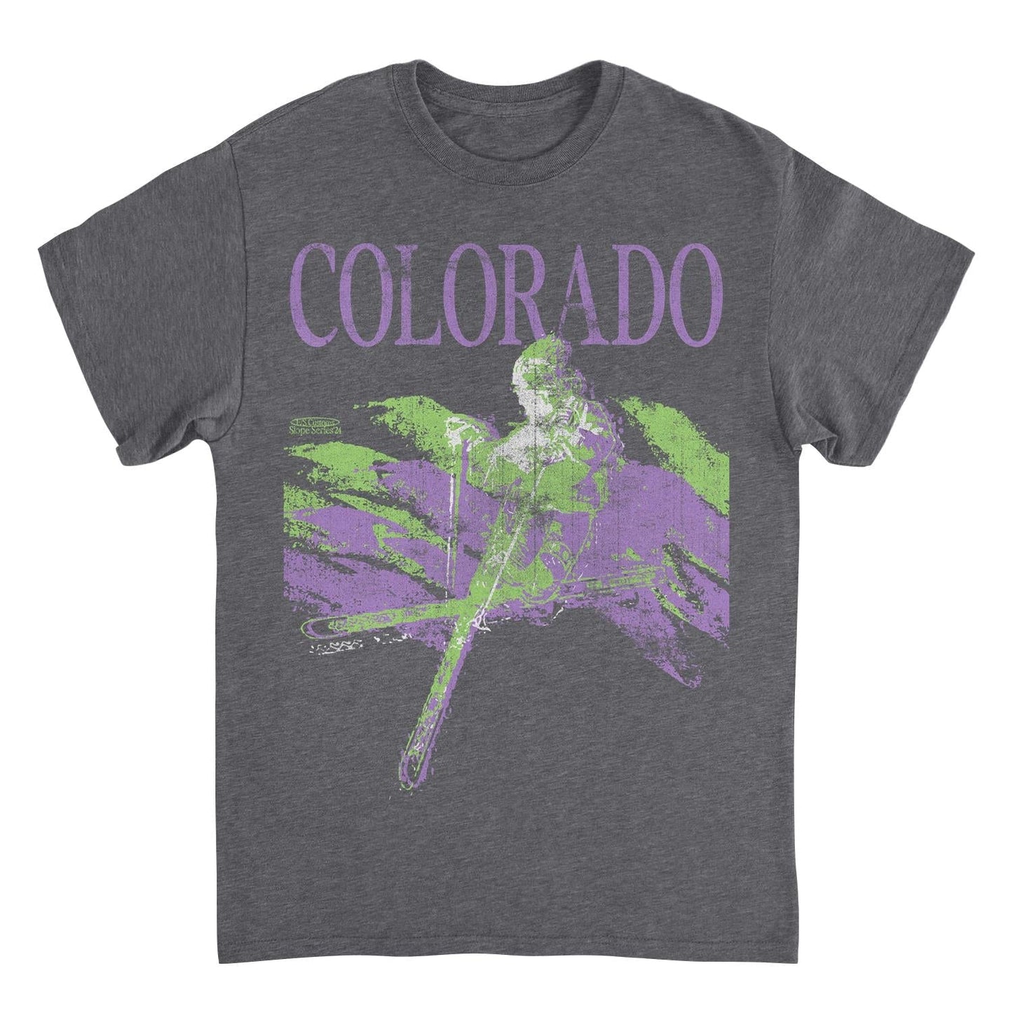 Ski Colorado Heather Charcoal T-Shirt Officially Licensed