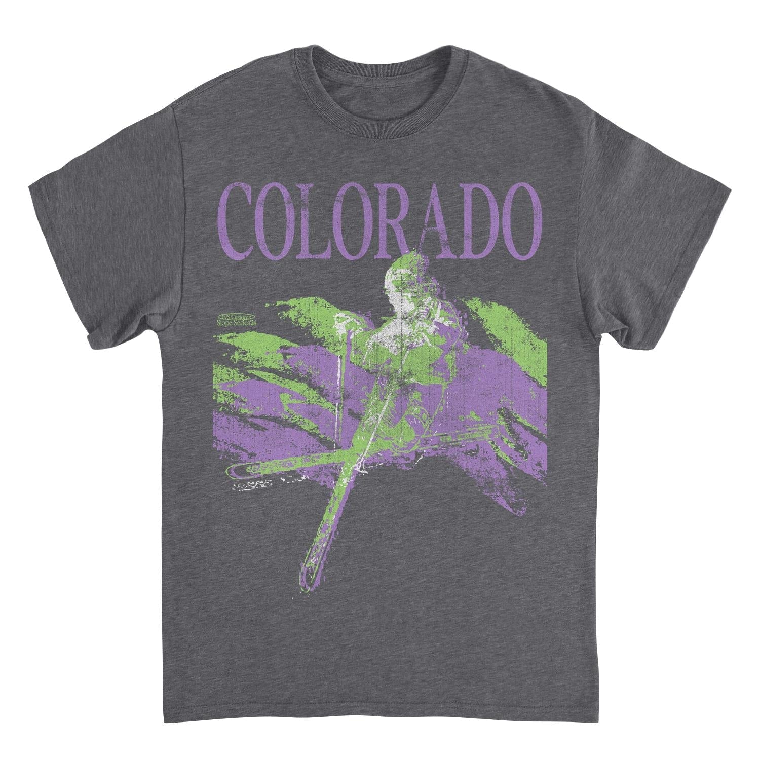 Ski Colorado Heather Charcoal T-Shirt Officially Licensed