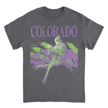 Ski Colorado Heather Charcoal T-Shirt Officially Licensed