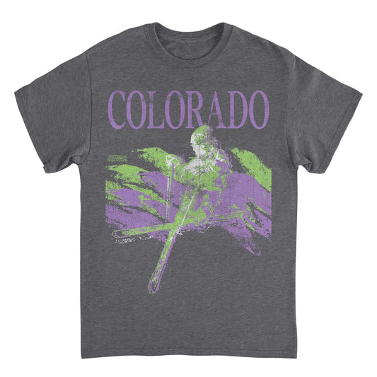 Ski Colorado Heather Charcoal T-Shirt Officially Licensed