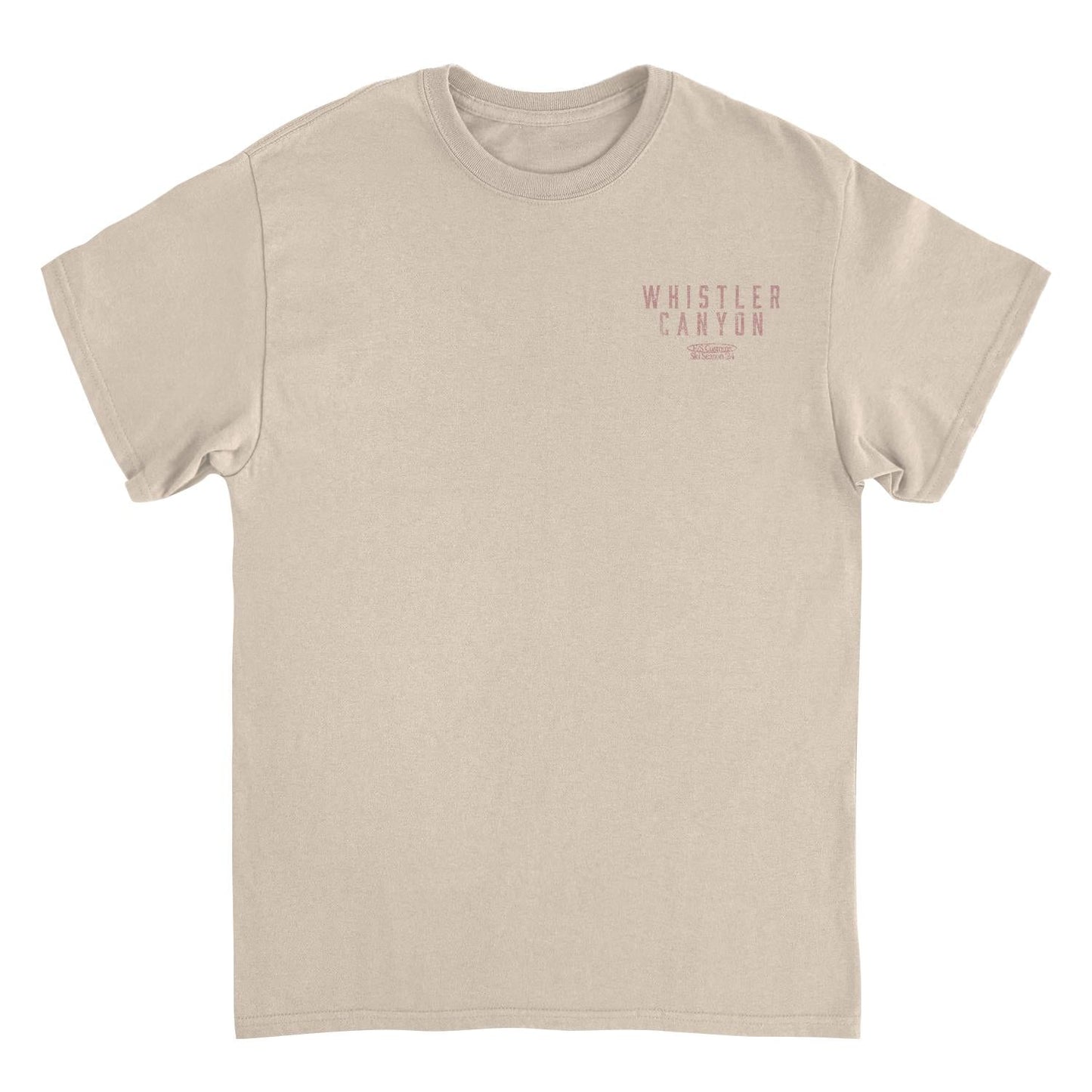 Snowboarding Whistler Light Front & Back Print T-Shirt Officially Licensed