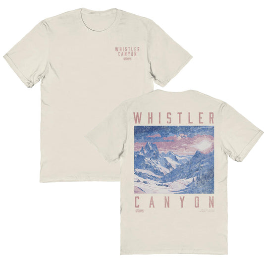Snowboarding Whistler Light Front & Back Print T-Shirt Officially Licensed