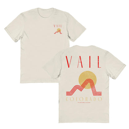 Skiing & Snowboarding Vail Front & Back Print T-Shirt Officially Licensed