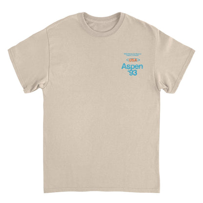 Ski Aspen '93 Front and Back Print T-Shirt Officially Licensed