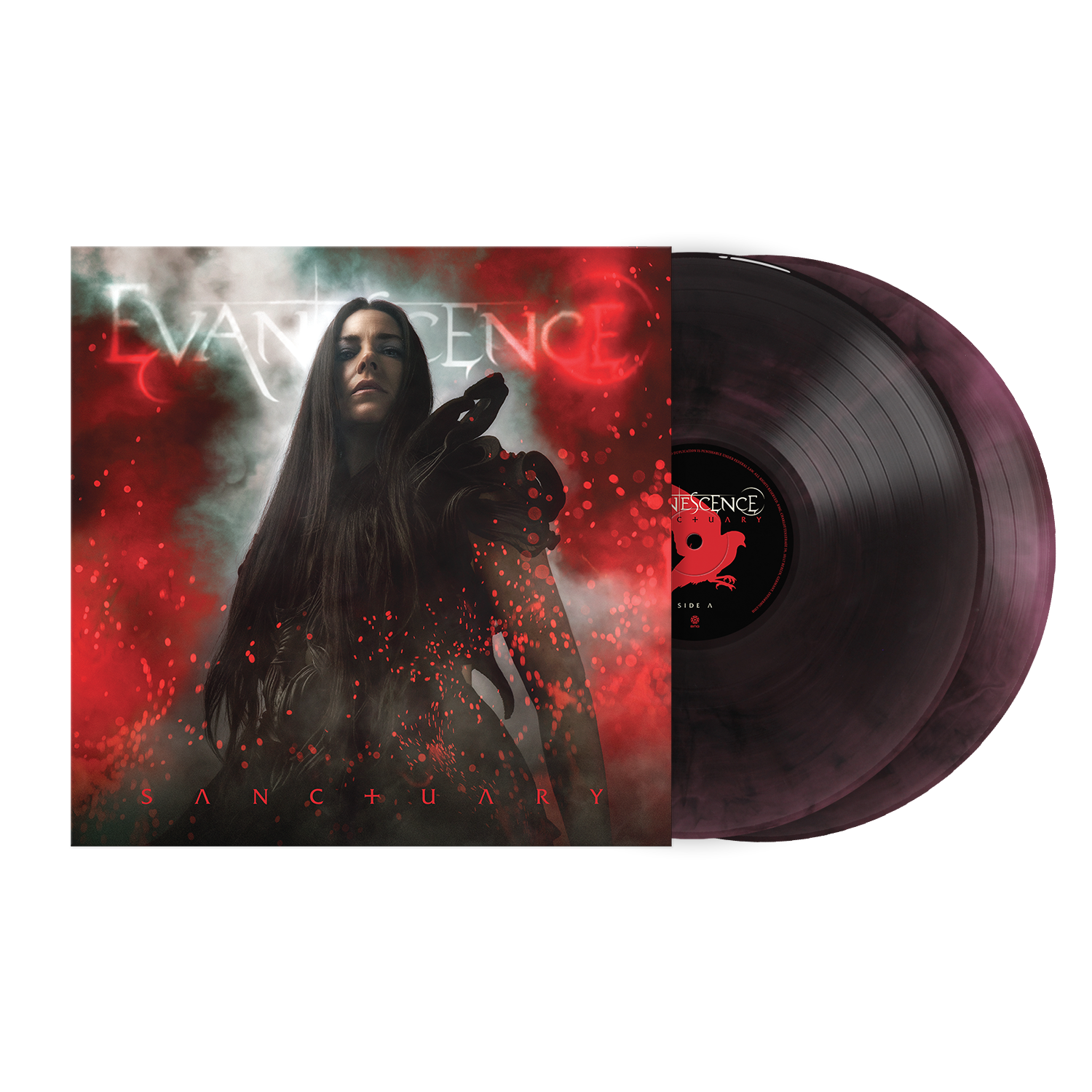 PRE-ORDER Evanescence - Sanctuary (Indie Exclusive) [Deep Purple & Black Marble] [2LP] [Vinyl] Vinyl Record
