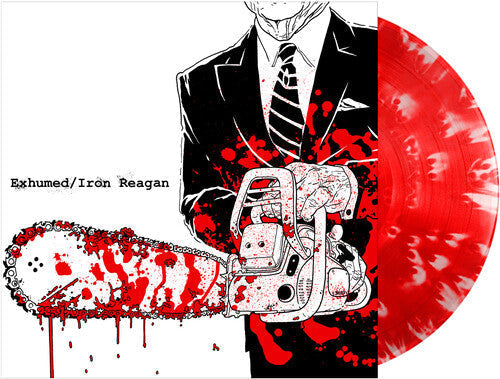 Exhumed/Iron Reagan - Split 12" [Red, White Splatter] [Vinyl] Vinyl Record