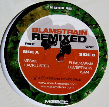 Blamstrain Remixed Part One Vinyl Record