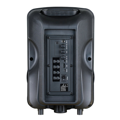 Supersonic Portable Bluetooth 8" Speaker w TWS, FM Radio & Vol-Mic Controls (IQ-5708DJBT)